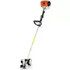 hand held lawn edger with orange top
