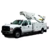 bucket truck with unextended lift product shot