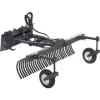skid steer rake attachment with wheels