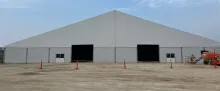 Temporary industrial tent