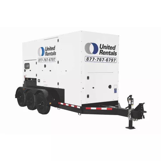 White 250kW towable generator