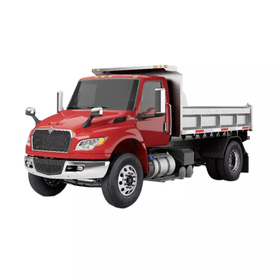 Red International Dump Truck