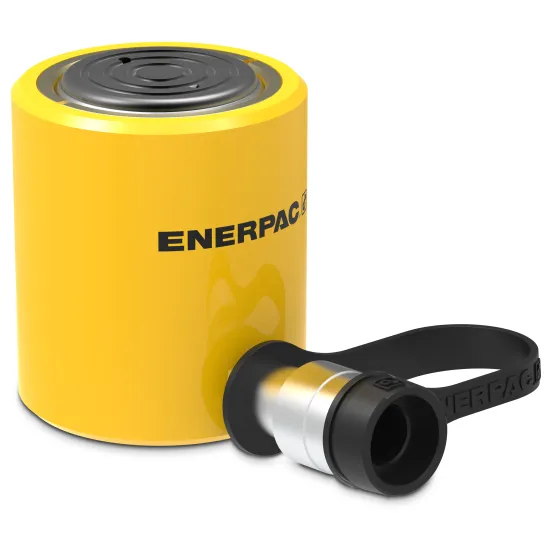 Yellow Enerpac Hydraulic Ram