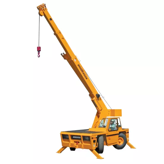 Yellow BRODERSON Carry Deck Crane, 8.5-9 Tons