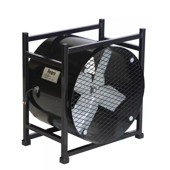 Black FLAGRO Portable Ventilating Blower, 20 in. Axial Fan, 115V-230V, Electric-powered