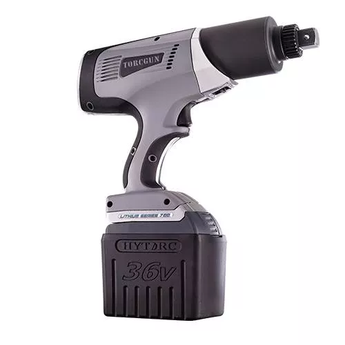 Gray, silver and black HYTORC Torque Wrench Gun, 1 in., Cordless