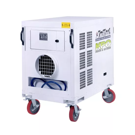 White KWIKOOL 5-ton Portable Air Conditioner with Heat, 60,000 BTU, 480V, Electric Powered