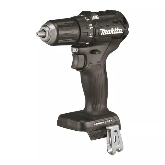 Black MAKITA Cordless Drill, Electric-powered, 1/2 in., 18V