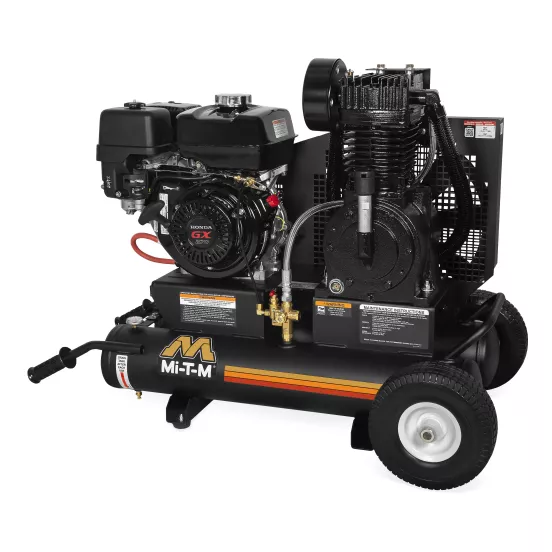 Black Mi-T-M Air Compressor, 15-20 CFM, Gas Powered