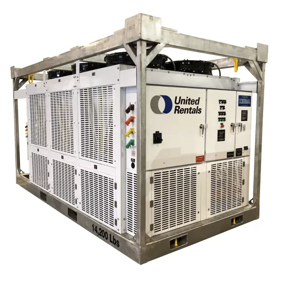 Beige and silver SMARTCOOL Air-cooled Chiller System, 100-ton, 460V, Electric Powered