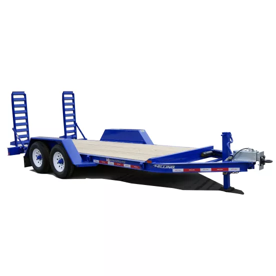 Blue Felling 12-16 ft. Tilt Deck Flatbed Trailer, Tandem Axle