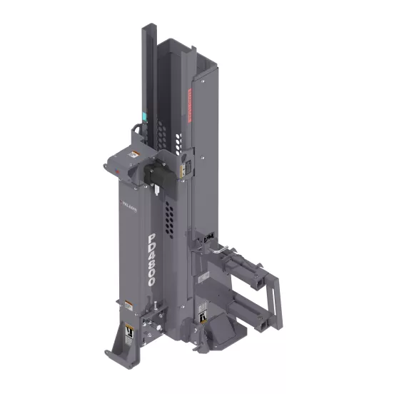 Gray PALADIN Post Driver Attachment for Skid Steer