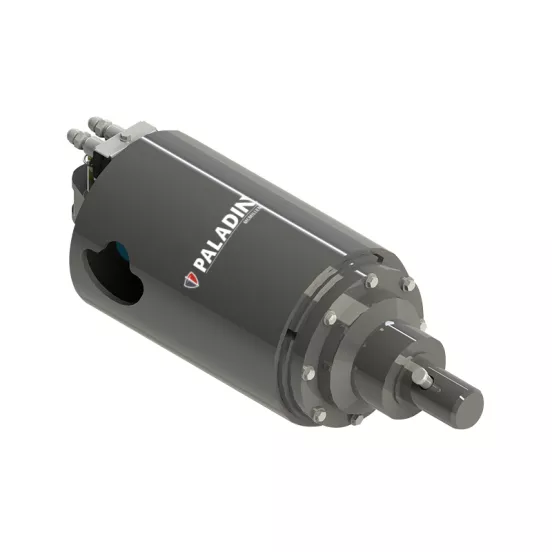 Gray PALADIN Hydraulic Auger System for Skid Steer