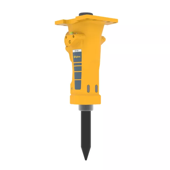 Yellow Epiroc 970 lb. Hydraulic Breaker Attachment for Backhoe