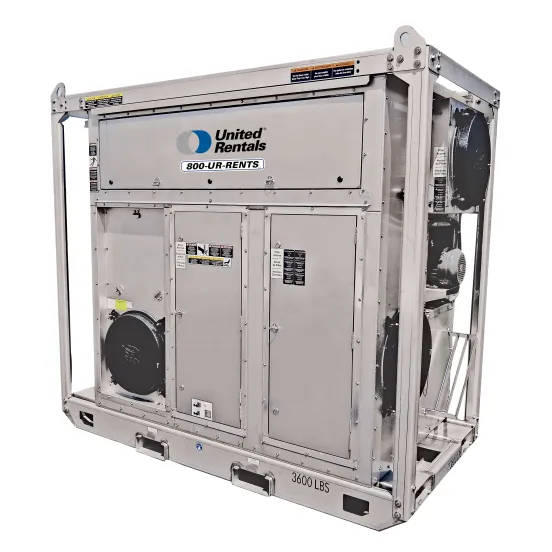 Beige GENERIC 5,000 CFM Desiccant Dehumidifier, 75 GPD, Electric or Gas