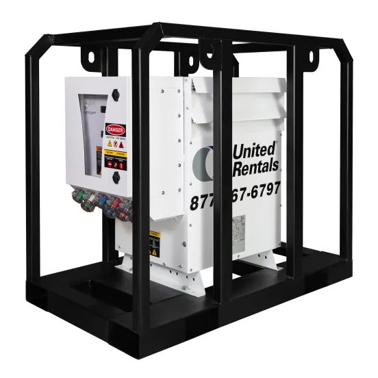 White and black GENERIC 150 kVA Step Down Transformer, 480V to 208V