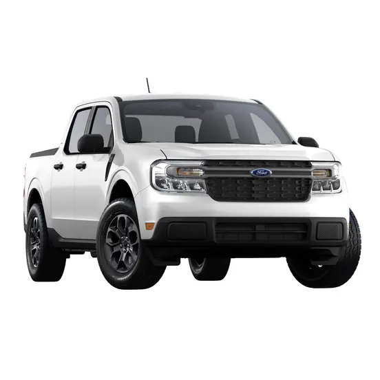 White Ford Maverick pickup truck