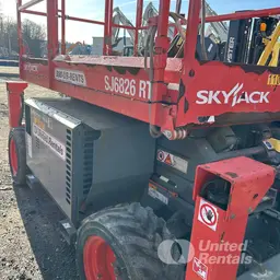 2020 Skyjack SJ6826RT Rough Terrain Scissor Lift