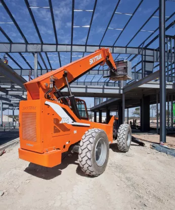 Forklift In Construction Site