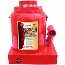 red hydraulic jack product shot
