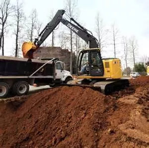 Excavator Construction Site