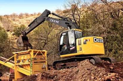 Excavator, 15-17.5 tons, Zero Swing, Diesel Powered