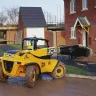 Variable Reach Forklift On Building Site