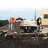Compressor Action Shot In Building Site