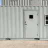 Conteneur combiné bureau/stockage de plain-pied de 6,1 m, photo de la façade