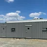 40' ground-level double office container, exterior front