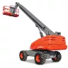 Orange and gray Skyjack 65 ft.-66ft. Telescopic with boom extended