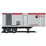 White and red towable 1,600-1,799 kW Diesel Powered generator