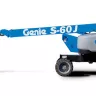 Blue Genie 60 ft. 4WD articulating boom lift with boom lowered