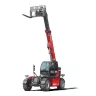 Red and black Magni 22,046 lb. variable reach forklift with fork upright