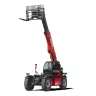 Red and black Magni 35,273 lb. variable reach forklift with fork upright