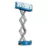 Blue Genie 20 ft. electric scissor lift fully extended