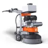 Orange and gray Husqvarna 22 inch propane-powered walk-behind concrete grinder