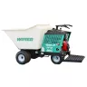 Green and white Multiquip Whiteman concrete buggy