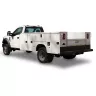 White Ford truck with a service body