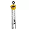 Yellow Ingersoll Rand 2 ton Manual Chain Hoist with silver chain