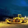 Radiateur Allmand jaune sur un chantier