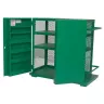 Green Greenlee Custom-stocked Gang Box/Toolbox, 35 cubic ft.