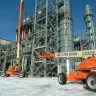 Orange JLG diesel telescopic boom lift
