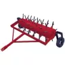 red towable aerator