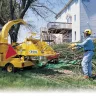 Wood Chipper In Use