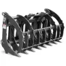 black grapple bucket attachment for skid steer
