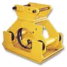yellow plate compactor attachment for excavator