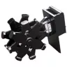 black compaction wheel attachment for mini excavator