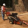 Walk-Behind Trencher In Use