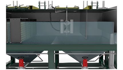 Lamella Filter Tank - Third compartment